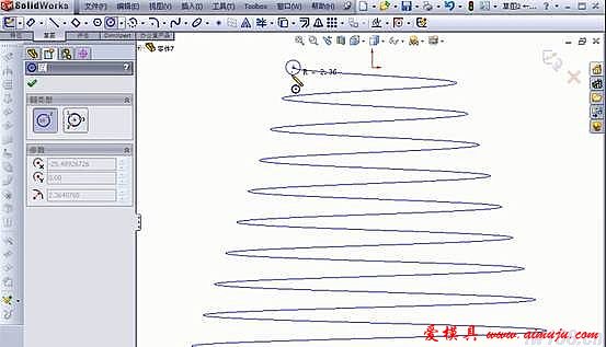 solidworks画弹簧