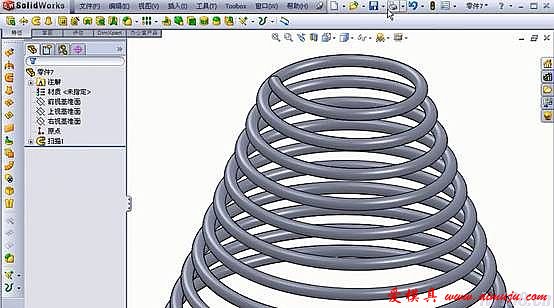 solidworks画弹簧