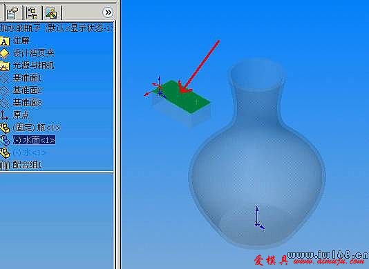 solidworks动画：加水的瓶子