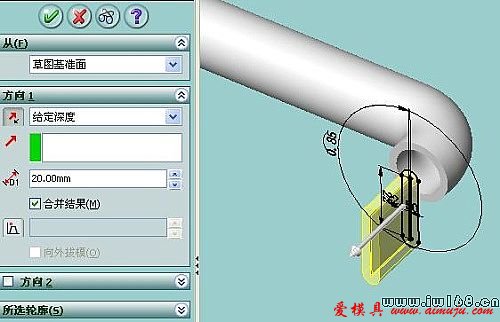 SolidWorks打扁管的最快画