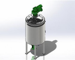 混料罐总装图 （SolidWorks设计，Sldprt格式）