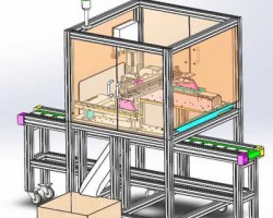 手机电池测试生产线 SW设计（SolidWorks设计，提供Sldprt/Sldasm格式）