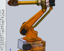 日本6轴ABB工业机器人(内部结构清晰)（SolidWorks设计，提供Sldprt/Sldasm/SLDDRW/dwg格式）