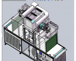 双灯式UV机.内嵌冷气A型(手机屏幕UV固化机)（SolidWorks设计，提供Sldprt/Sldasm/SLDDRW/dwg格式）