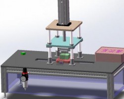 半自动热辣机（SolidWorks设计，提供Sldprt/Sldasm格式）