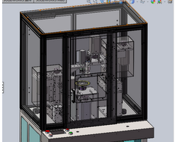 自动化链轮齿轮去毛刺设备(全套清单BOM+工程图+3D图)（SolidWorks设计，提供Sldprt/Sldasm/SLDDRW格式）