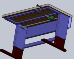 升降式工作台（SolidWorks设计，提供step/Sldprt/Sldasm/stl格式）