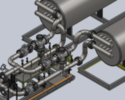 可控热流管道加热装置（SolidWorks设计，提供Sldprt格式）