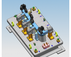 汽车零件检具（UG/中望3D设计，提供Prt/dwg格式）