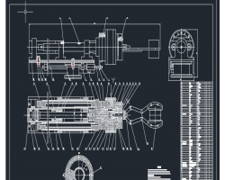 毕业设计：圆柱坐标工业机械手设计 CAD图纸（AutoCAD设计，提供dwg格式）