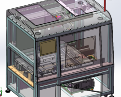 PSW改装LED自动视觉检测设备（SolidWorks设计，提供Sldprt/Sldasm/SLDDRW格式）