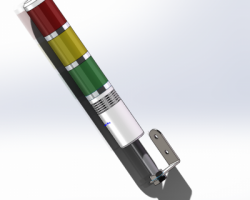 设备用三色信号灯（SolidWorks设计，提供step/Sldprt格式）