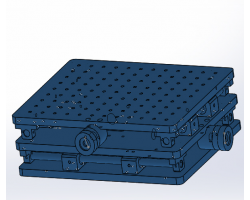 激光二维工作台（SolidWorks设计，提供step/Sldprt/Sldasm格式）