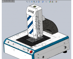 手机外壳高度检测机设备（SolidWorks设计，提供Sldprt/Sldasm格式）