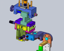 CCD支架自由度调节机构（SolidWorks/ProE/UG/Catia设计，提供step格式）