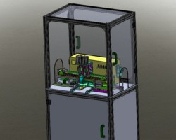 E型卡簧装配机（SolidWorks设计，提供Sldprt/Sldasm格式）