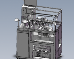 成熟的全自动LED分光机（SolidWorks设计，提供step/Sldprt/Sldasm格式）