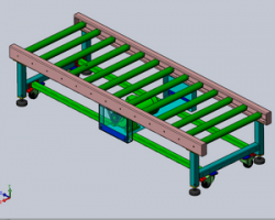 2米滚筒线（SolidWorks设计，提供Sldprt/Sldasm格式）