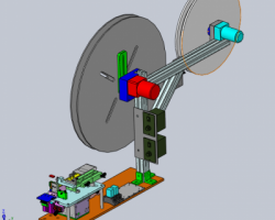 泛用型裁切机+收料带设备（SolidWorks设计，提供step格式）