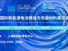 SINP 2024上海国际新能源电池模组与包装材料展览会